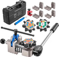VEVOR Professional Brake Line Flaring Tool, 45 & 37 Degree Double Flare Bubble Flare Tool Kit for 3/16', 1/4', 5/16', 3/8' Copper Aluminum Thin Steel Tubes