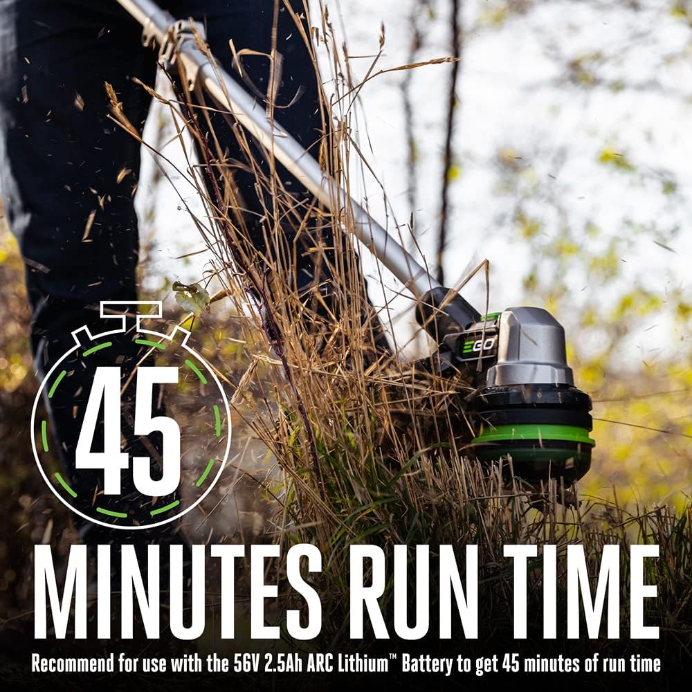 EGO Power+ String Trimmer, Battery Powered, 15' Trimmer for Weeds and Grass with POWERLOAD, Telescopic Aluminum Shaft, Battery and Charger Not Included - ST1510T