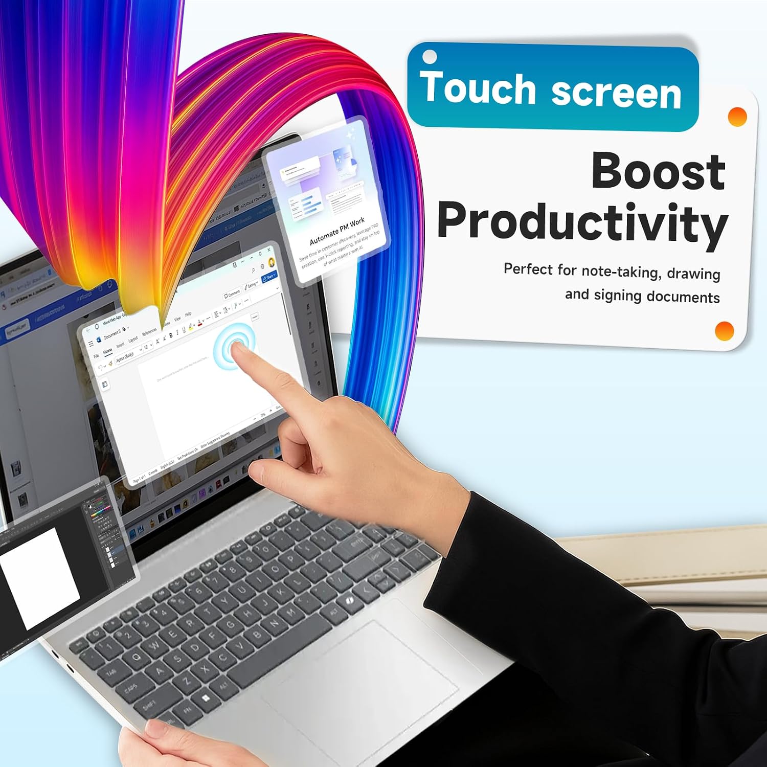 HP Flagship 15.6' Touchscreen Business & Students Laptop • 16 GB RAM • 512GB SSD • Intel • i3-1315U Processor (Up to 4.5GHz) • Copilot-AI Chat • Windows11 Pro & Accessoires