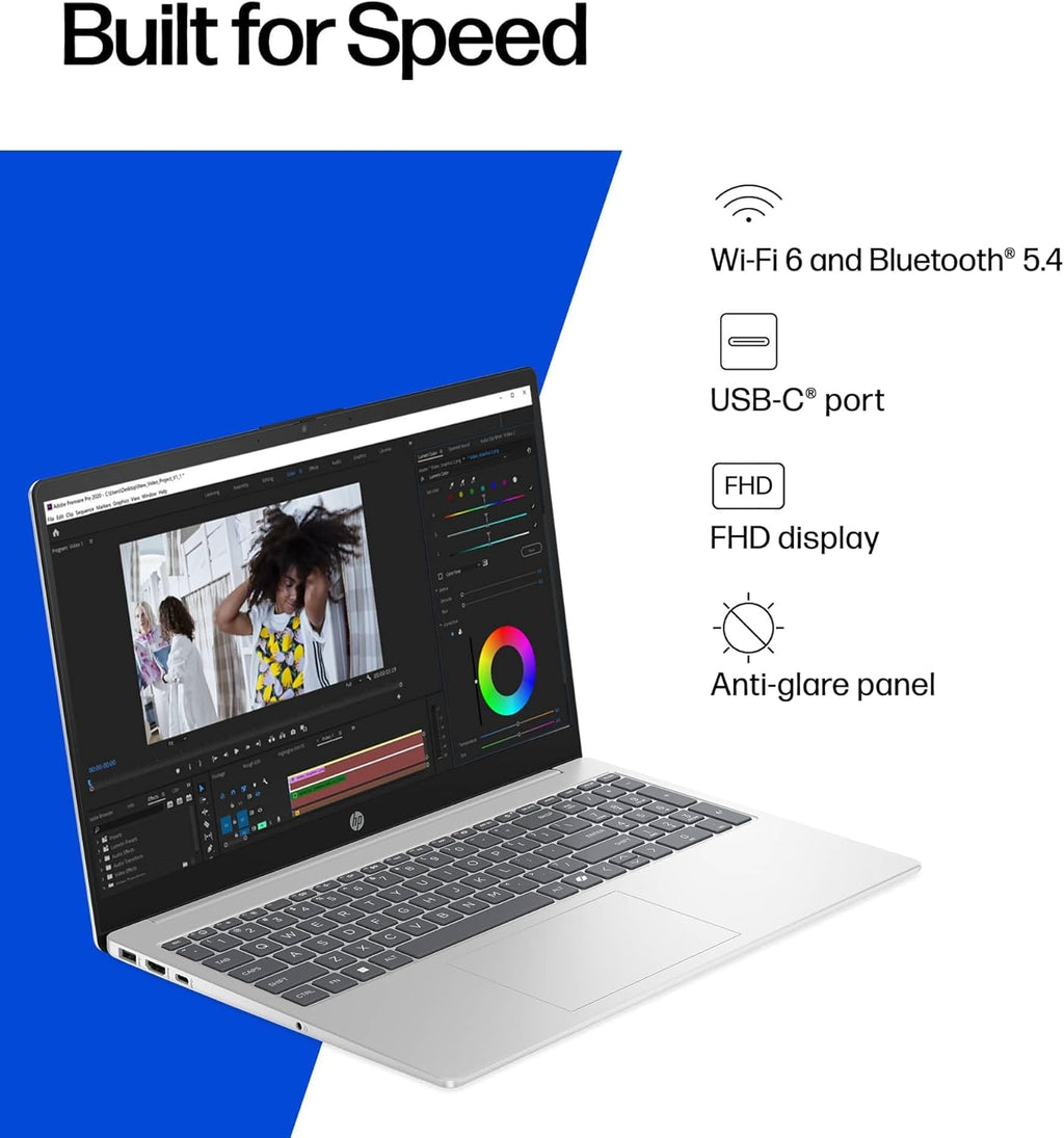 HP Ultra Performance Touchscreen Laptop 2025-2026 Business, Al Copilot, 10-Core Intel Core i7-1355U, 15.6' FHD, 32GB RAM, 1.5TB Storage (1TB SSD+500GB Ext), MarxsolAdd-on, Win 11 Pro, Lifetime Office