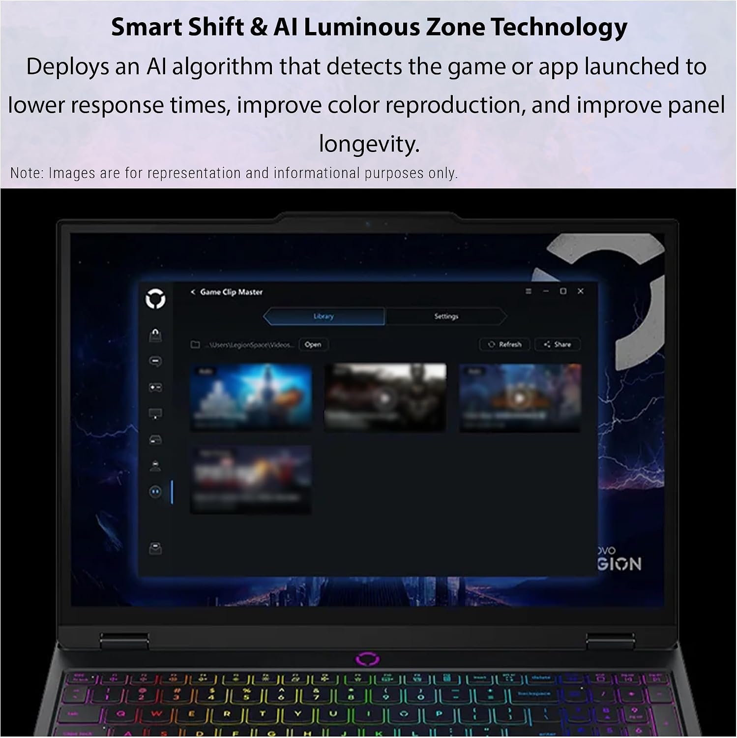 Lenovo Legion 5i Gen 10 Gaming Laptop, Intel Ultra 7-255HX, 32 GB DDR5 RAM, 1 TB PCIe SSD, 15.1' WQXGA (2560x1600) Display, Nvidia G-Force RTX 5070, 24-Zone RGB Keyboard, W11 Home, Eclipse Black