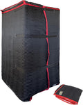 US Cargo Control Quilted Refrigerator Covers 70' x 38' (2-Pack), Quilted Fridge Covers with Hook & Loop Straps, Cotton/Polyester Quilted Furniture Pads for Moving, Reusable, Fits Residential Fridges