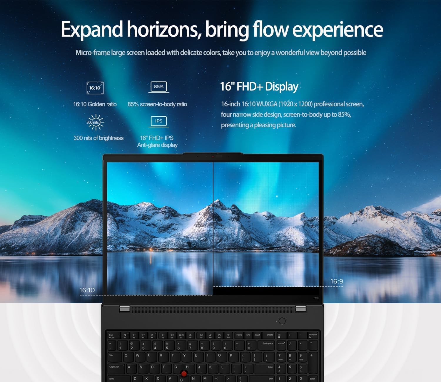Lenovo ThinkPad T16 Gen 3 Business Laptop (16' FHD+ Touchscreen, Intel 12-Core Ultra 7 155U (>i7-1355U), 64GB DDR5 RAM, 2TB SSD), 2x Thunderbolt 4, FP, Backlit, 5MP Webcam, Win 11 Pro, AI PC, Black