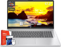 HP 17 inch Laptop, 17.3' FHD Display, AMD Ryzen 5 7430U Processor, 32 GB RAM, 2 TB SSD, AMD Radeon Graphics, Long Battery Life, Anti-Glare, Wi-Fi 6, Microsoft Office Lifetime License & Windows 11 Pro