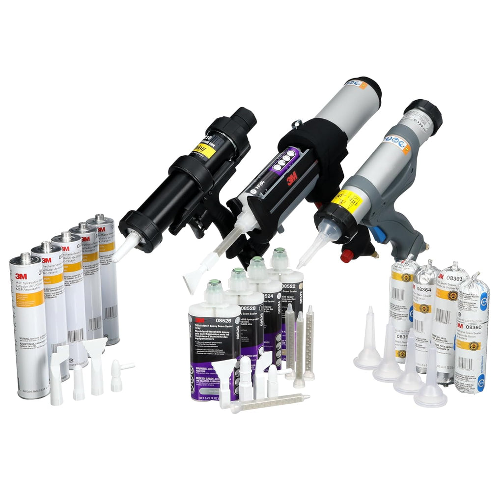 3M Single Cartridge Applicator Gun with Regulator, 39000, Pneumatic Applicator, Smooth Dispensing for Automotive Seam Sealing