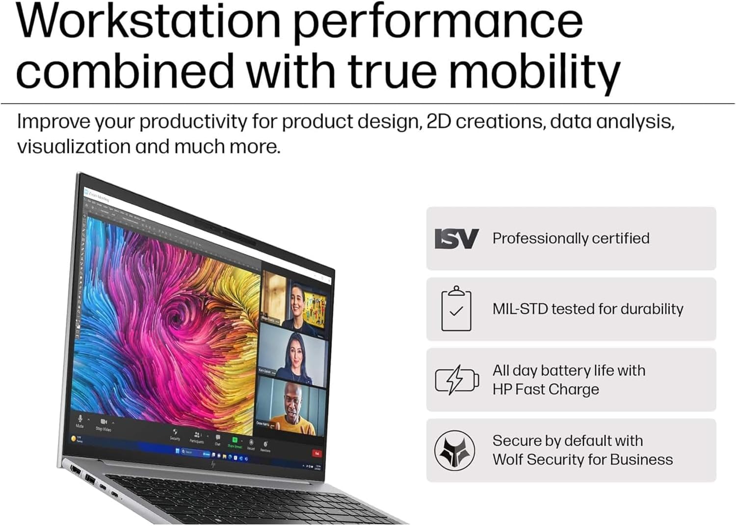 HP ZBook Firefly 14 G11 Mobile Workstation AI Laptop (14' FHD+, Intel Core Ultra 7 165U, 64GB DDR5, 2TB SSD) For Engineer, Designer, 5MP IR Webcam, Fingerprint, Backlit, 2x Thunderbolt 4, Win 11 Pro