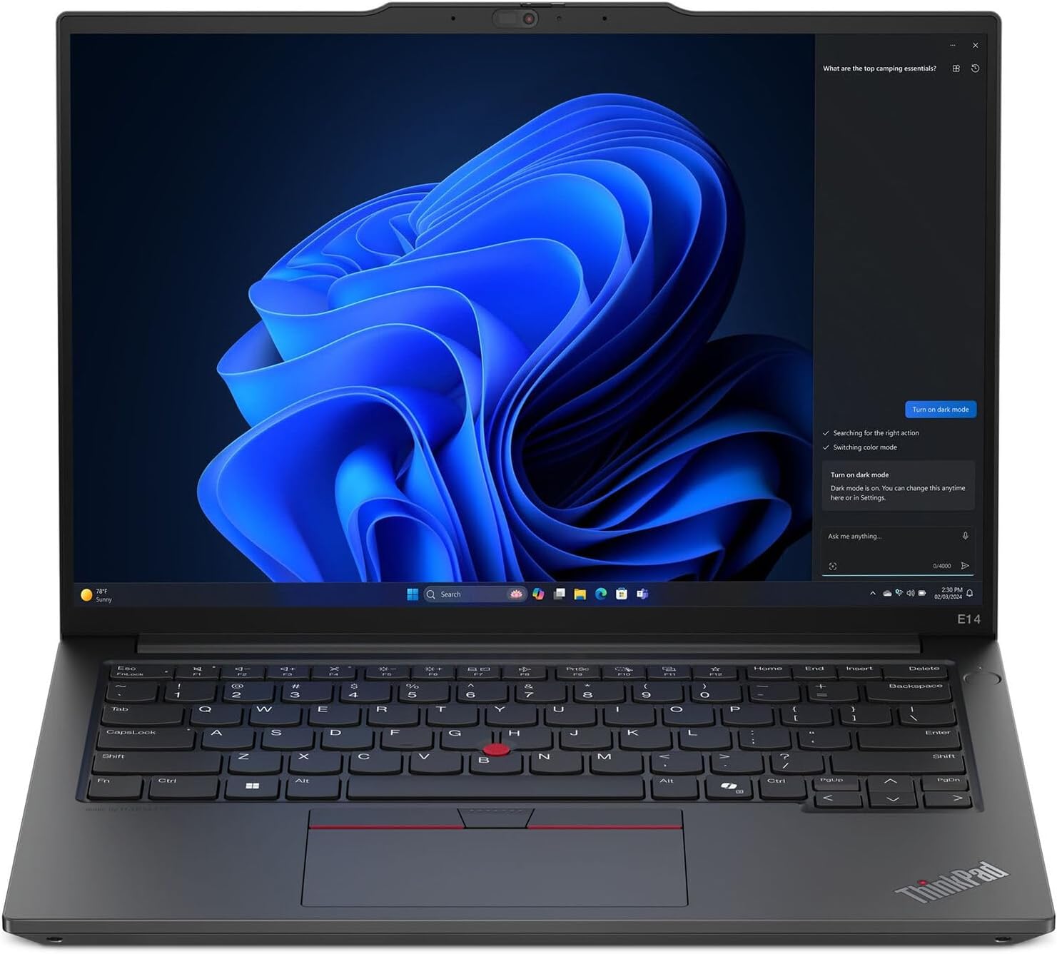 Lenovo ThinkPad E14 Gen 6 2025 Laptop, 8-Core AMD Ryzen 7 7735U, 14' WUXGA IPS Touchscreen Display, AMD Radeon 680M Graphics, 32GB DDR5 2TB SSD, Backlit Keyboard, Fingerprint, Wi-Fi 6, Win10 Pro