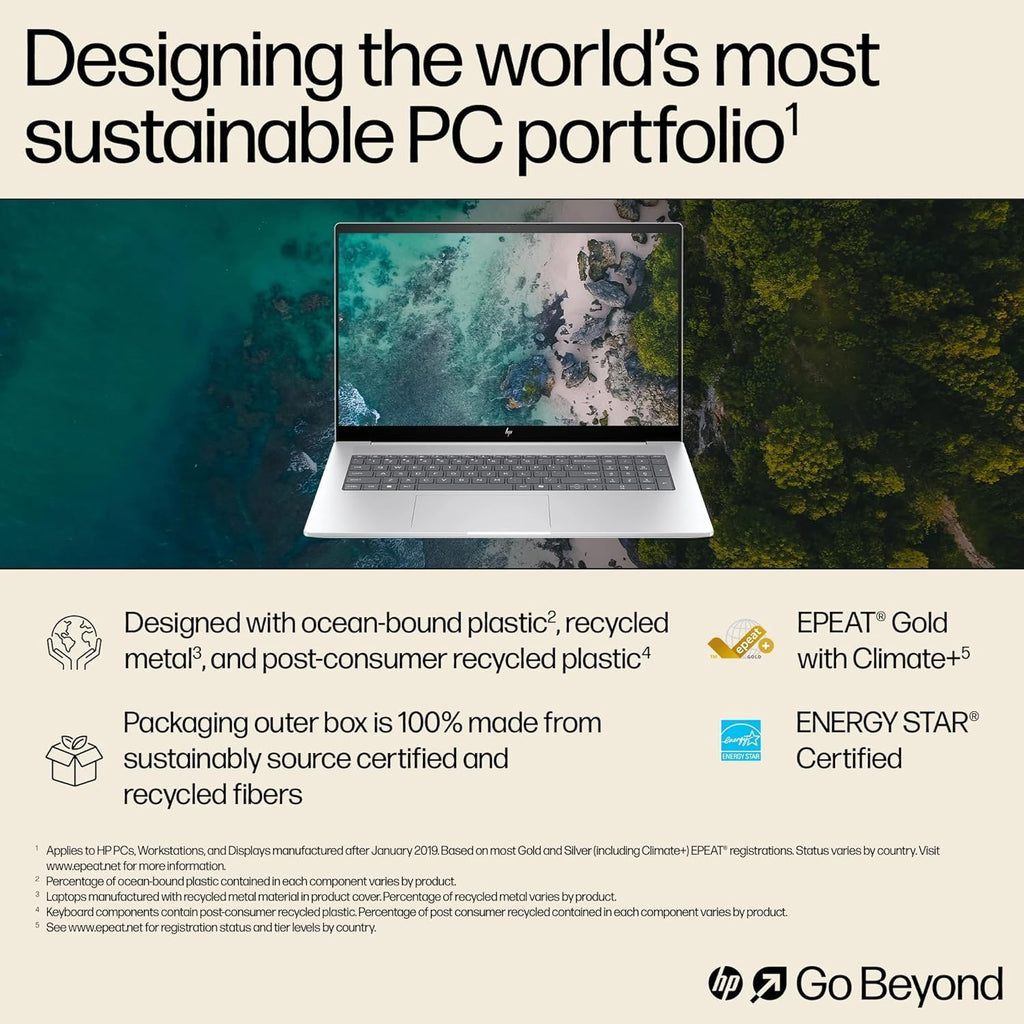 HP 15.6inch Touchscreen Laptop Computer - Intel 13th Generation Core i7-1355U(10-core), Intel Iris Xe Graphics, 1920 x 1080 Full HD, 300 nits, Wi-Fi6, Bluetooth, Windows 11 Pro(32GB RAM | 1TB SSD)