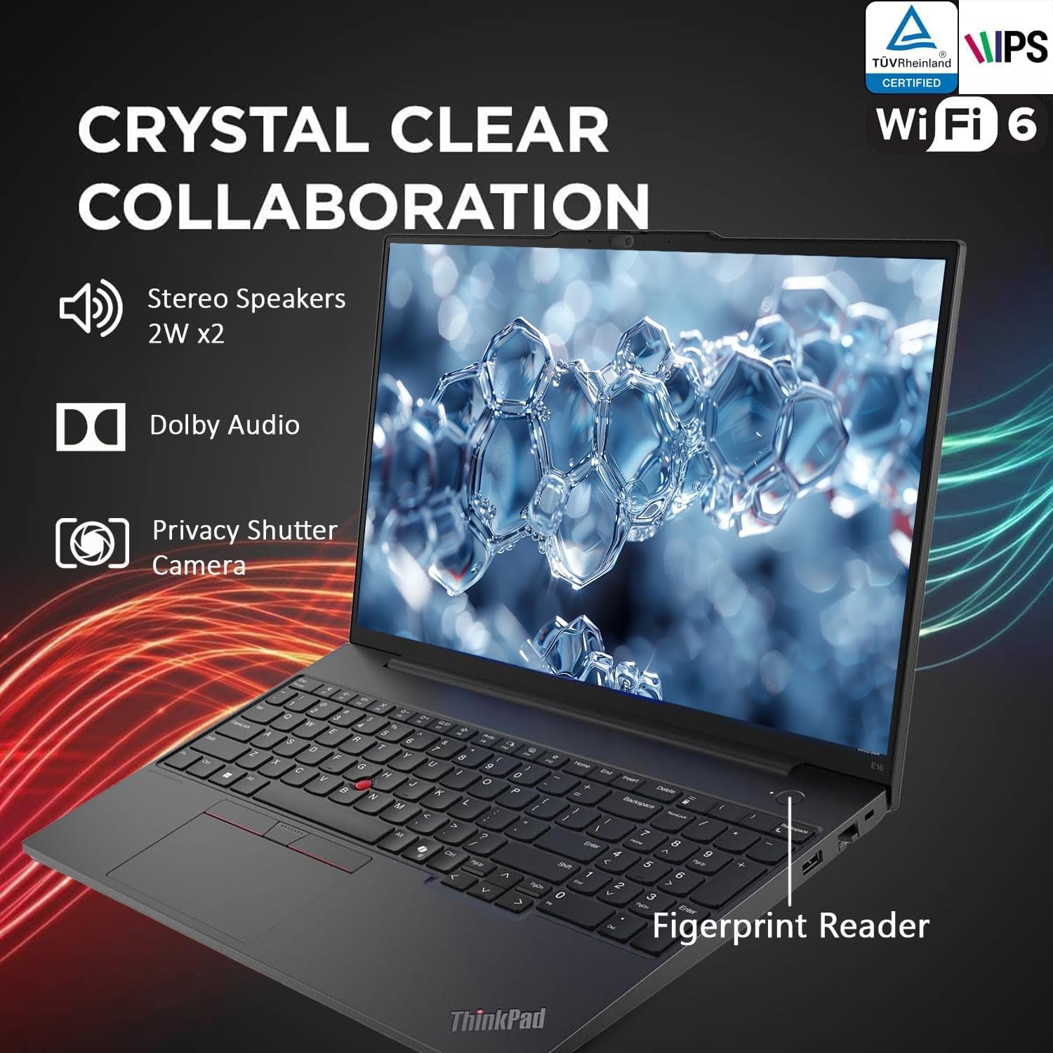 Lenovo Newly Designed 16' Thinkpad Touchscreen Laptop(2025/2026 Edition) with Microsoft Office, Intel Core Ultra 5 125U, 64GB RAM, 4TB SSD, Backlit Keyboard, Fingerprint Reader, Windows 11 Pro-WOWPC