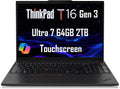 Lenovo ThinkPad T16 Gen 3 Business Laptop (16' FHD+ Touchscreen, Intel 12-Core Ultra 7 155U (>i7-1355U), 64GB DDR5 RAM, 2TB SSD), 2x Thunderbolt 4, FP, Backlit, 5MP Webcam, Win 11 Pro, AI PC, Black