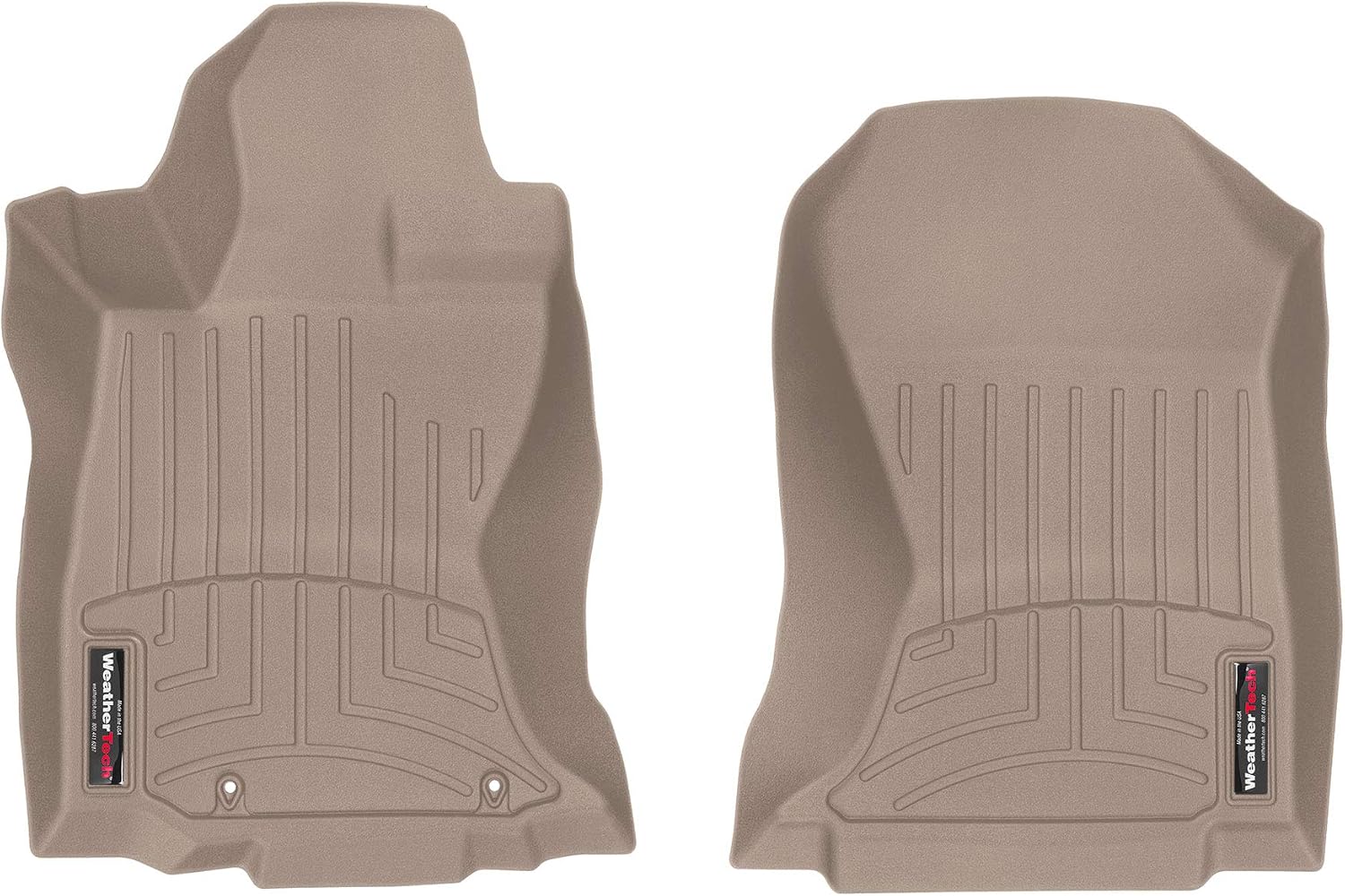 WeatherTech Custom Fit FloorLiners for Subaru Outback, Legacy, 1st Row (4515831), Tan