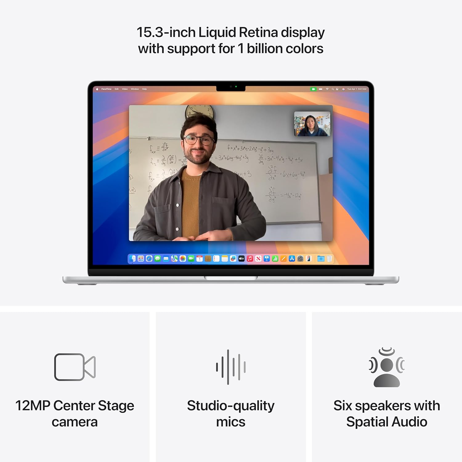 Apple 2025 MacBook Air 15-inch Laptop with M4 chip, 16GB Unified Memory, 2TB SSD Storage - Silver