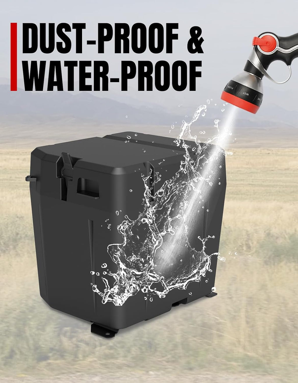 A & UTV PRO Under Seat Dry Storage Box for Polaris Ranger XP 1000, Waterproof (Fit Door) Lockable Storage Boxes Compatible with 2018-2025 Ranger XP 1000, Replace OEM #2882910 (Lock Not Included)