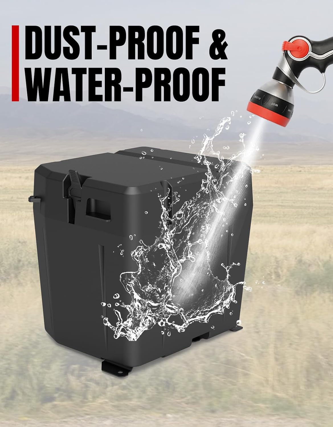 A & UTV PRO Under Seat Dry Storage Box for Polaris Ranger XP 1000, Waterproof (Fit Door) Lockable Storage Boxes Compatible with 2018-2025 Ranger XP 1000, Replace OEM #2882910 (Lock Not Included)