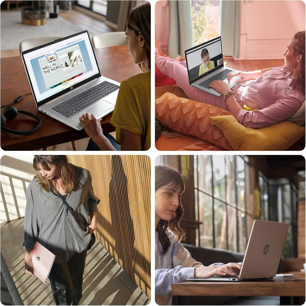 2026 HP 17 Inch Laptop Touchscreen Computer, 17.3' HD+ Touch Screen Business Laptop, 13th Gen Intel Core i7 (10-Core), Windows 11 Pro Copilot AI|Backlit Keyboard 10-Key|Rose Gold|32GB RAM 1TB SSD