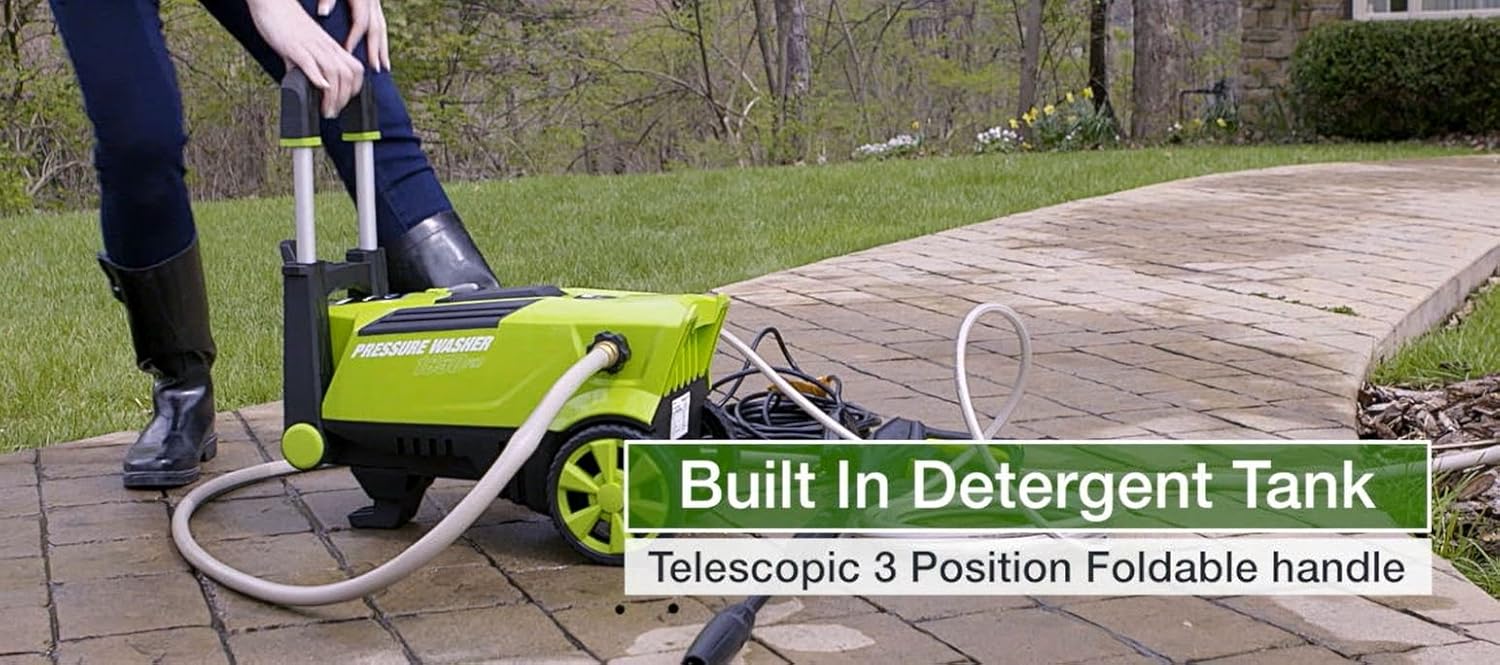 Earthwise PW16503 1650 PSI 1.4 GPM Electric Pressure Washer