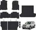 Floor Mats for 2003-2009 Toyota 4Runner Only 5 Seats Upgrade Trunk Mat with Backrest Mat All Weather TPE Floor Liners Fit for Toyota 4-Runner Anti-Slip Full Set Car Accessories