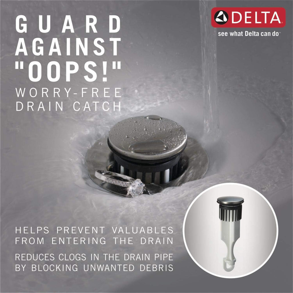 Delta Faucet 699-BL-DST Pivotal Sing. Hndl Mid-Height Vessel Lav. Faucet Black