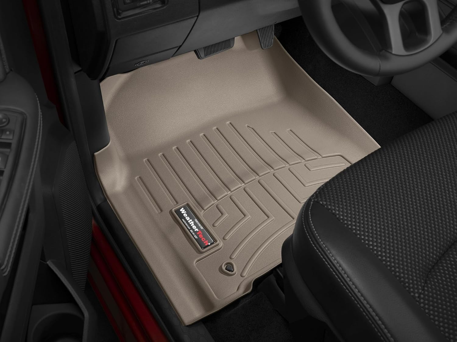 Weathertech Custom Fit FloorLiners for Dodge Ram Truck 1500 Classic, Ram 1500, Ram 1500-1st Row (454781), Tan