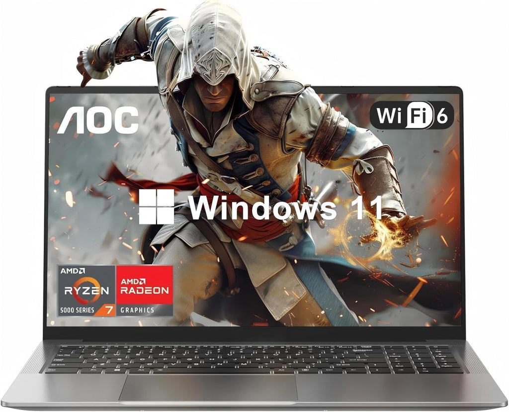 2026 Gaming Laptop with AMD Ryzen 7 Processor(8C/16T), 16' FHD Display Laptop Computer with Backlit Keyboard, 16GB RAM 512GB NVMe SSD, WiFi-6, HDMI, USB3.2, Type-C, 53Wh Battery