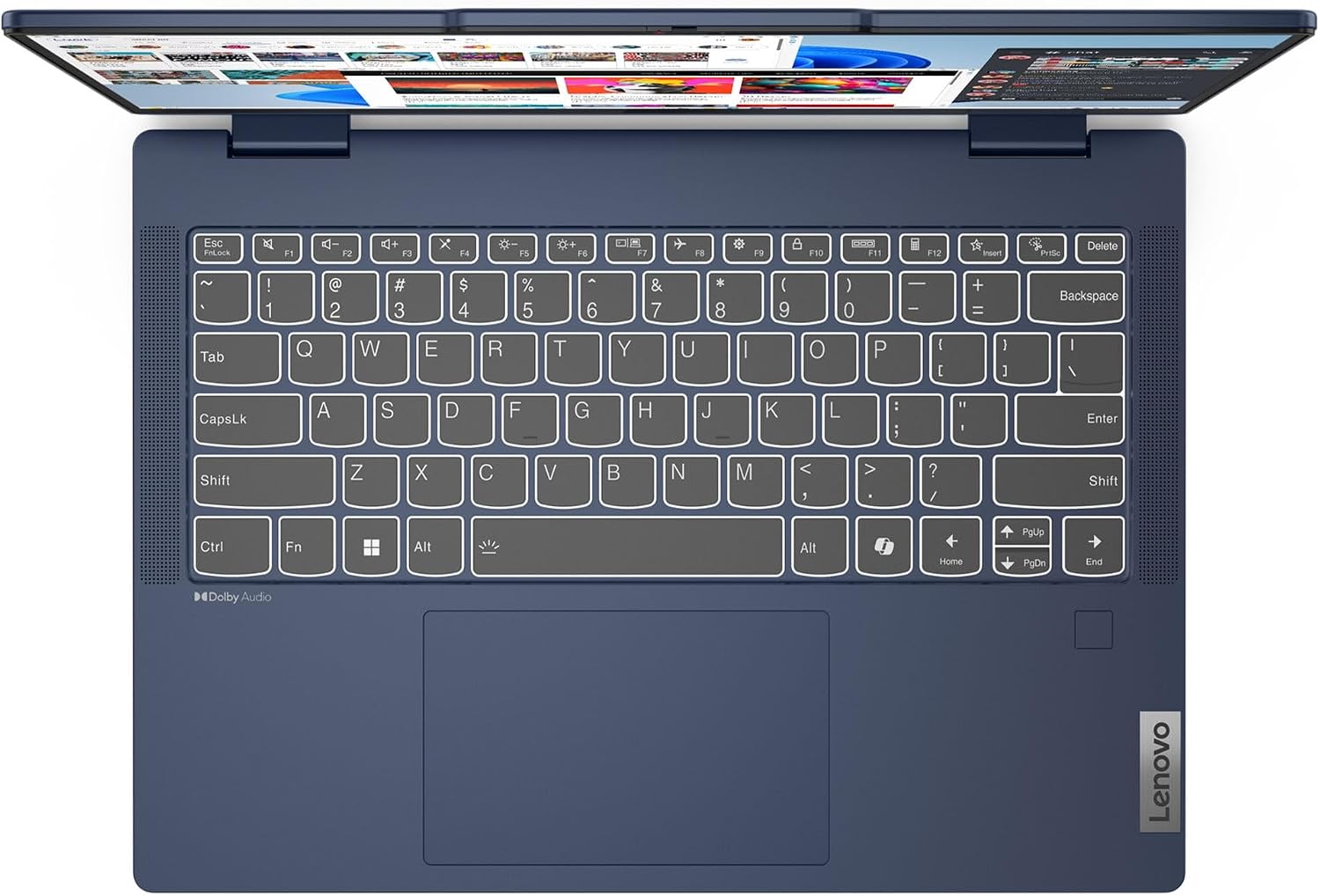 Lenovo IdeaPad 5 2-in-1 2025 Laptop, 8-Core AMD Ryzen 7 8845HS, 14' WUXGA IPS Touchscreen Display, AMD Radeon 780M Graphics, 16GB LPDDR5 1TB SSD, Backlit Keyboard, Fingerprint, Wi-Fi 6, Win11 Home