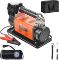 VEVOR 12V Portable Tire Inflator, 7.06CFM Heavy Duty Air Compressor, 150PSI Offroad Air Pump with Adapters for Car SUV RV Truck - Include 6.5FT Power Cord, 26FT Air Hose with Pressure Gauge, Carry Bag
