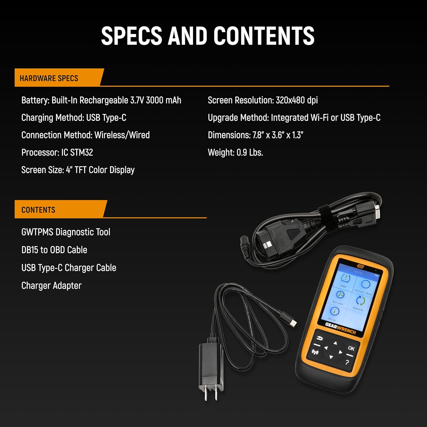 GEARWRENCH Universal Tire Pressure Monitoring System Programming & Diagnostic Tool | GWTPMS