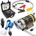 12V/24V 100W Portable Oil Extractor Pump Set, All-in-One Oil Transfer Pump with Yellow Battery Adapter Compatible with DEWALT 20V/18V Battery, Fluid Transfer for Home Business Farm Boat