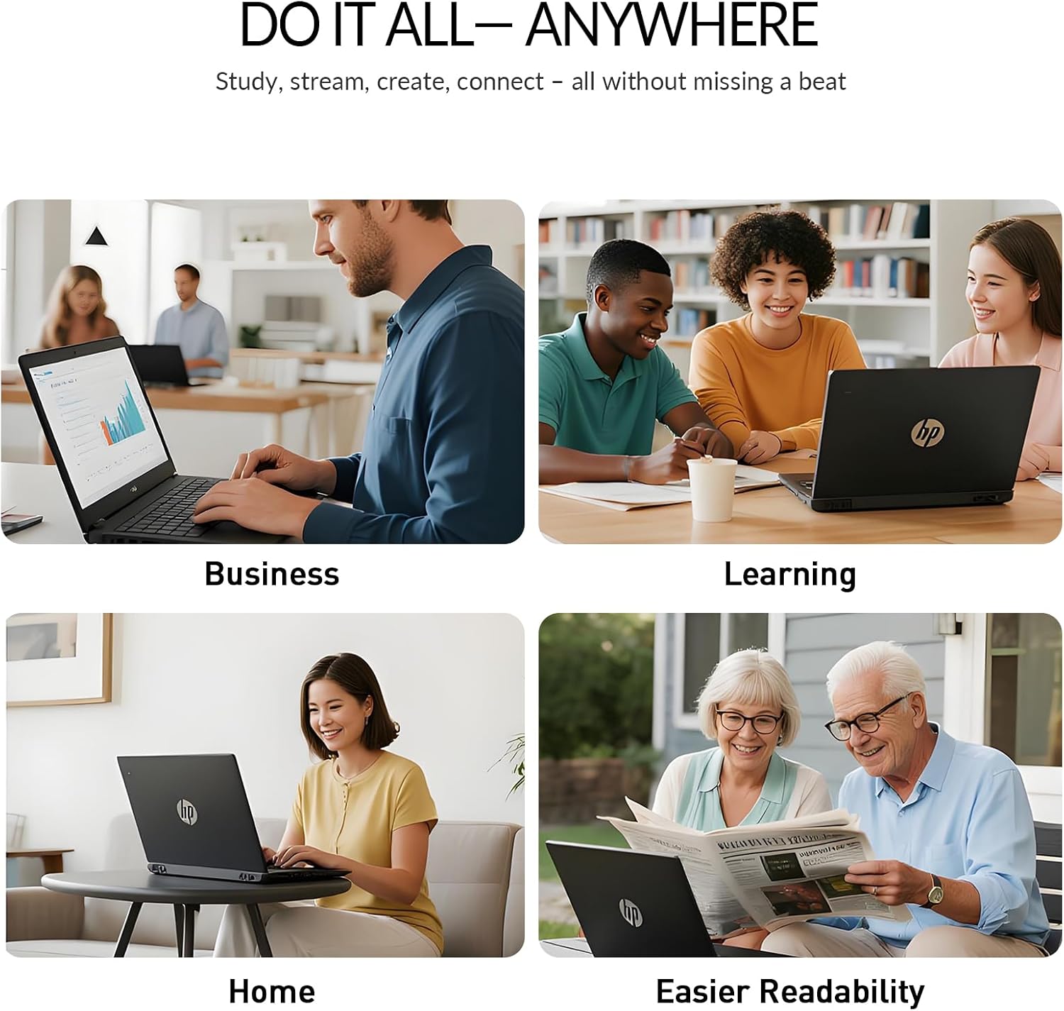 HP 17 Laptop Computer, 17.3' FHD IPS Large Screen Business Laptop PC, 13th Gen Intel Core i5 (10-cores) |Windows 11 Pro, 10-Key Number Pad | 16GB RAM 512GB SSD | Black