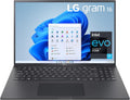 LG gram 16Z90P Laptop 16' Ultra-Lightweight, (2560 x 1600), Intel Evo 11th gen CORE i7, 16GB RAM, 256GB SSD, Windows 11 Home, 22 Hour Battery, Alexa Built-in, 2X USB-C, HDMI, USB-A - Black