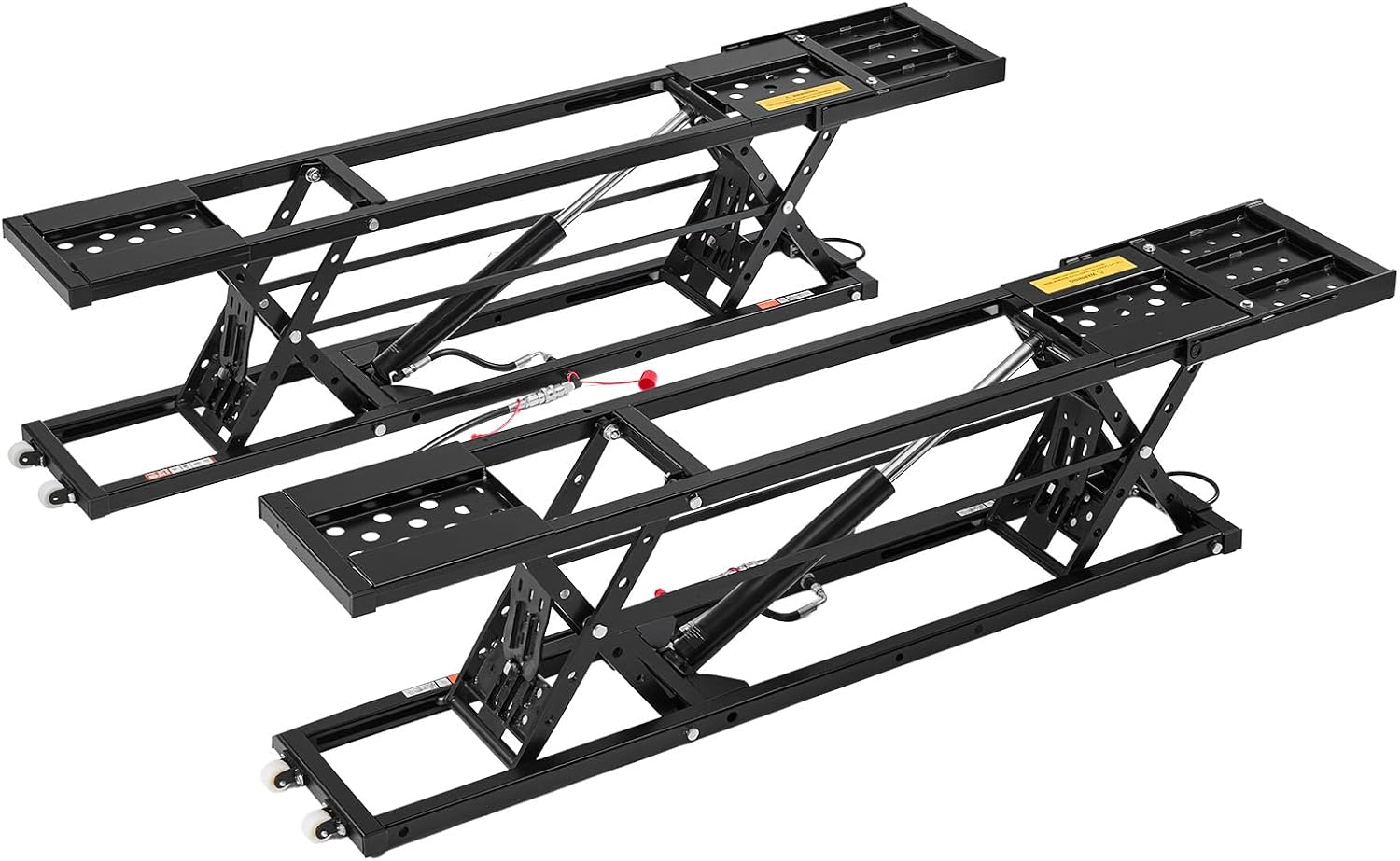 VEVOR Portable Car Lift, 5000 lbs Capacity, Heavy Duty Quick Lift with 25.6' Max Height, Pneumatic Pump, Wheels, 4 Rubber Pads & 4 Lifting Columns for Cars, Compact SUVs, Mini Trucks, Garage or Shop