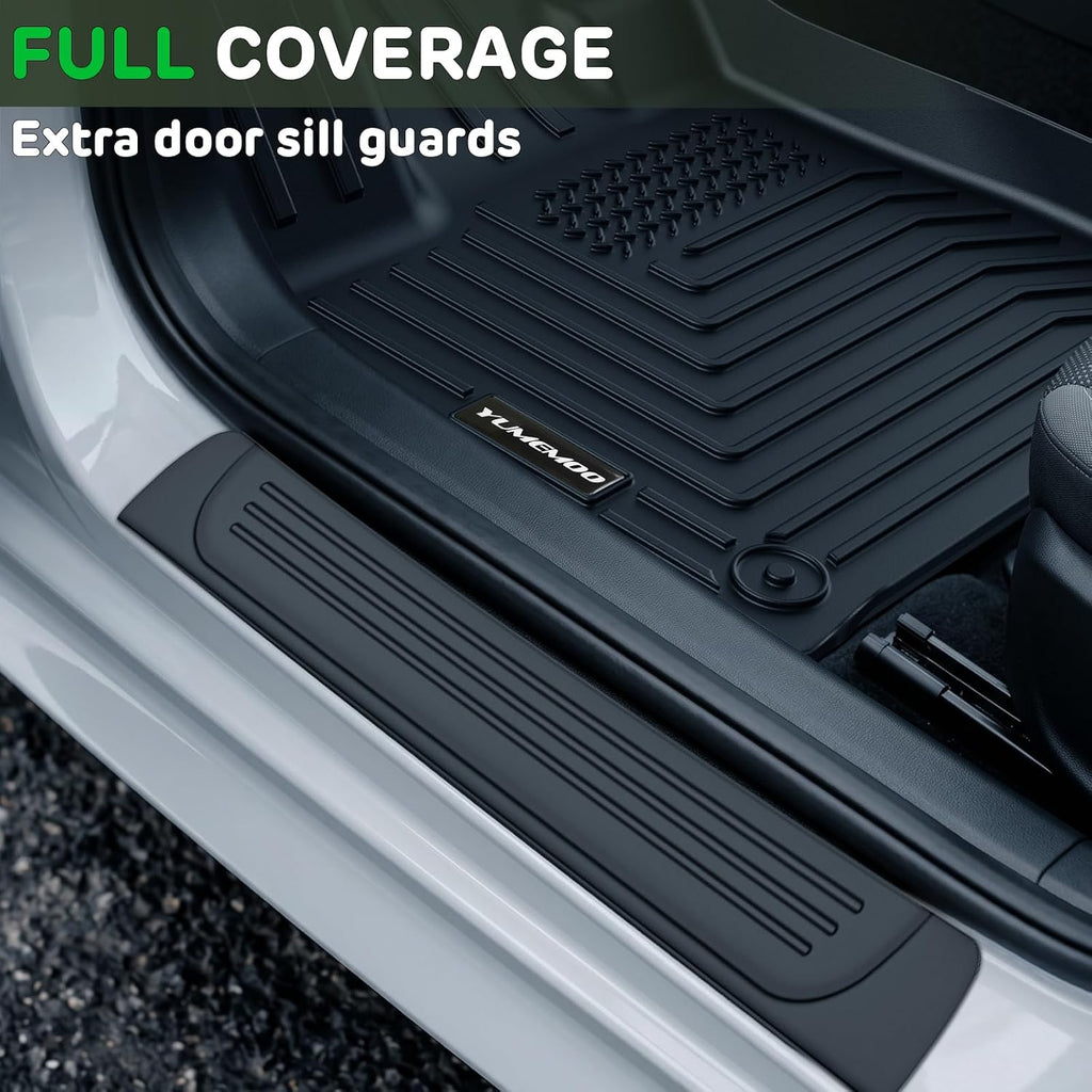 Floor Mats for 2026 Subaru Crosstrek Hybrid Upgrade Trunk Mat with Backrest Mat All Weather TPE Floor Liners Fit for Subaru Crosstrek Hybrid Odorless Anti-Slip Full Set Car Accessories(Not Fit Gas)