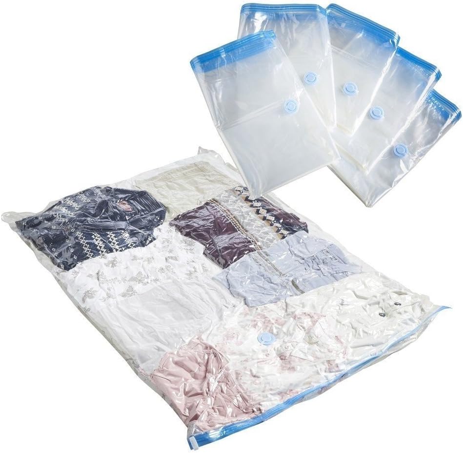 100x Quantity Space Saver Storage Dual Double Zipper Extra Tight Seal Bags for Travel, Suitcase, Moving, and Household use in size 36'x28' / 90cm x 70cm