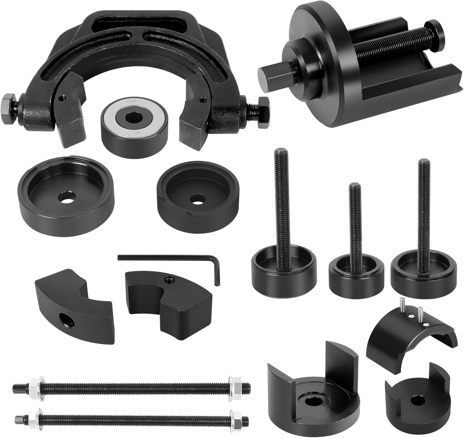 Bushing Press Removal Kit Compatible with Toyota Camry & Corolla MPV, Rear Axle Control Arm Suspension Bushing Removal Installer Tool Kit for Avensis, Previa, Yaris, Picnic, Replace for 48725-28050