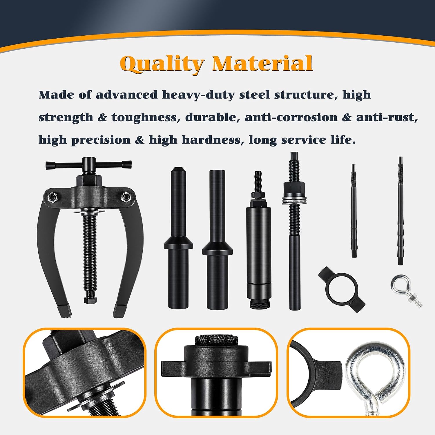 Injector Sleeve Cup Nozzle Tube Remover and Installer Tool Kit Compatible with Volvo D11 D13 D16 FM12 Truck MP7 MP8 MP10 Engines Alternative to OEM 9986174 88800387 88800196