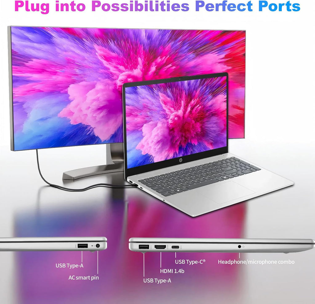 HP 15.6 Touchscreen Laptop Computer for Business, Intel 10-Core i7-1355U(up to 5.0 GHz), 15.6' FHD Touch Screen, 32 GB RAM, 1 TB SSD, Iris Xe GPU, Wi-Fi 6, Copilot, Long Battery Life, Windows 11 Pro