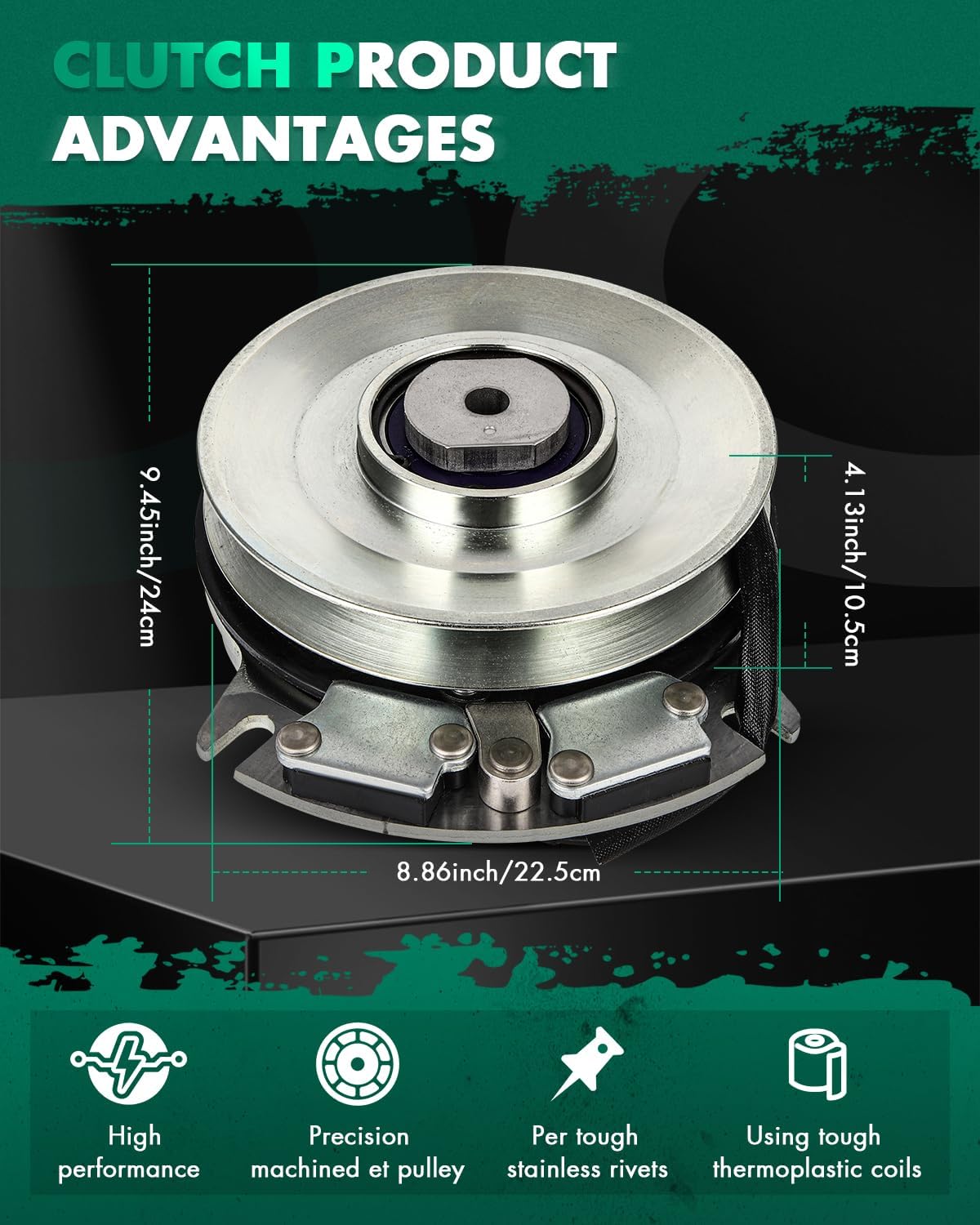 Electric Lawnmower, SCITOO PTO Clutch Fits for AYP, for Bobcat, for Bunton, for Case, for Craftsman, for Dixon, for Ferris, for Jonsered, for Kees, for Massey Ferguson, for Roper, for Toro 2188151