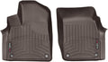 WeatherTech Custom Fit FloorLiners for Audi SQ7, SQ8, SQ8-1st Row (478871), Cocoa