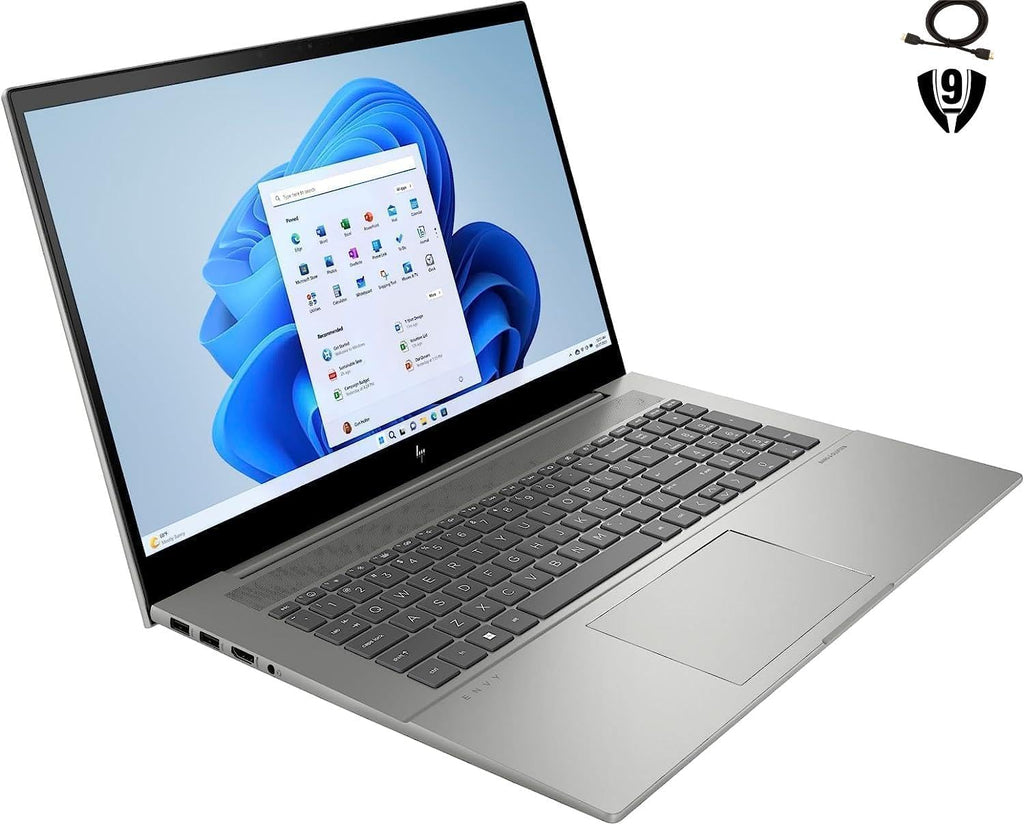 HP Envy 17 Laptop, 17.3' FHD Touchscreen Display,Intel i7-1355U Processor, 32GB RAM 1TB SSD, NVIDIA GeForce RTX 3050, Backlit Keyboard, Wi-Fi 6E, Bluetooth 5.3, Windows 11 Home, Silver
