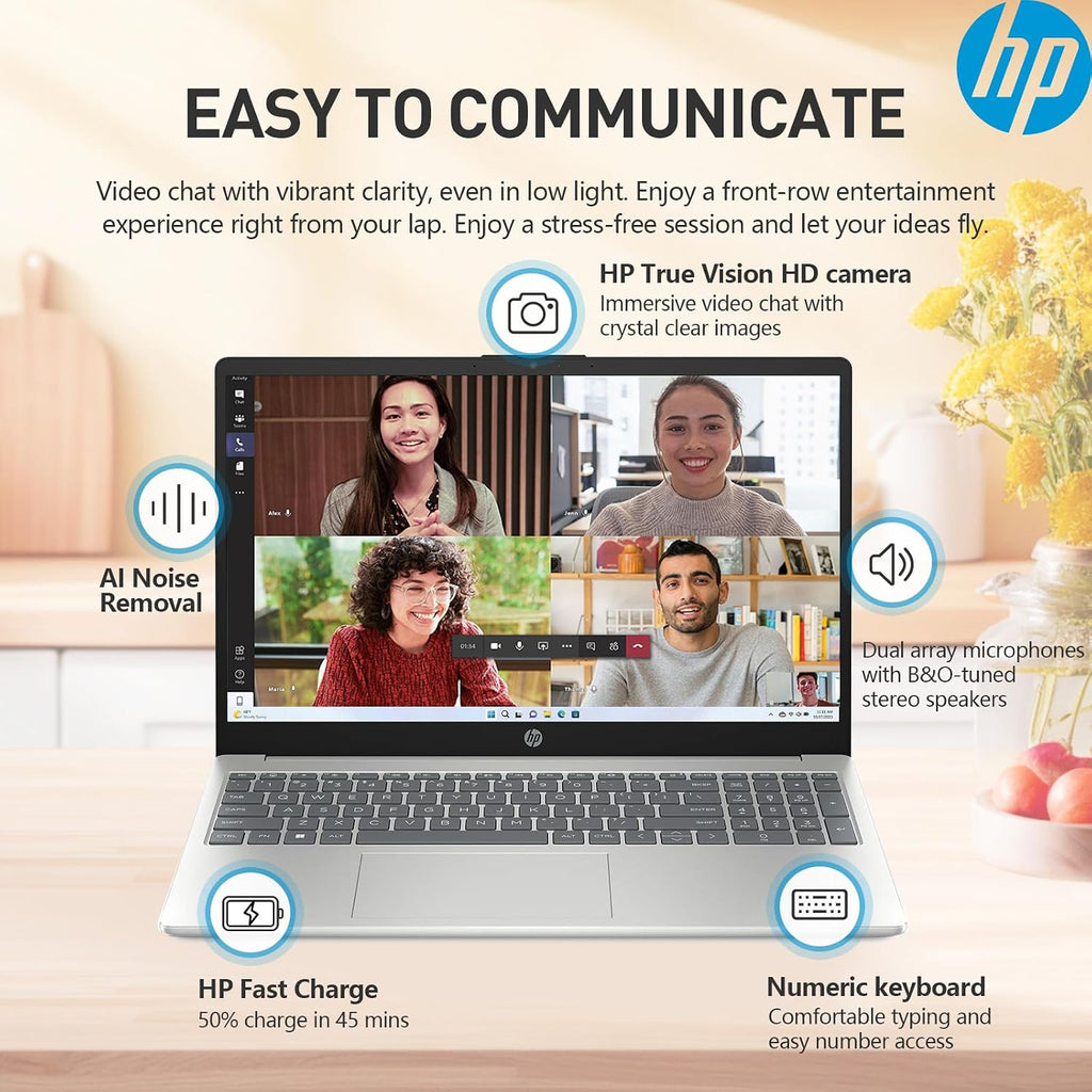 HP 15.6 Laptop Touchscreen Computer, Intel 10-Core i5, Touch Screen Laptop 15 Inch, 16GB RAM 512GB SSD, Windows 11 Pro, 10-Key Number Pad, Killer Wi-Fi 6E