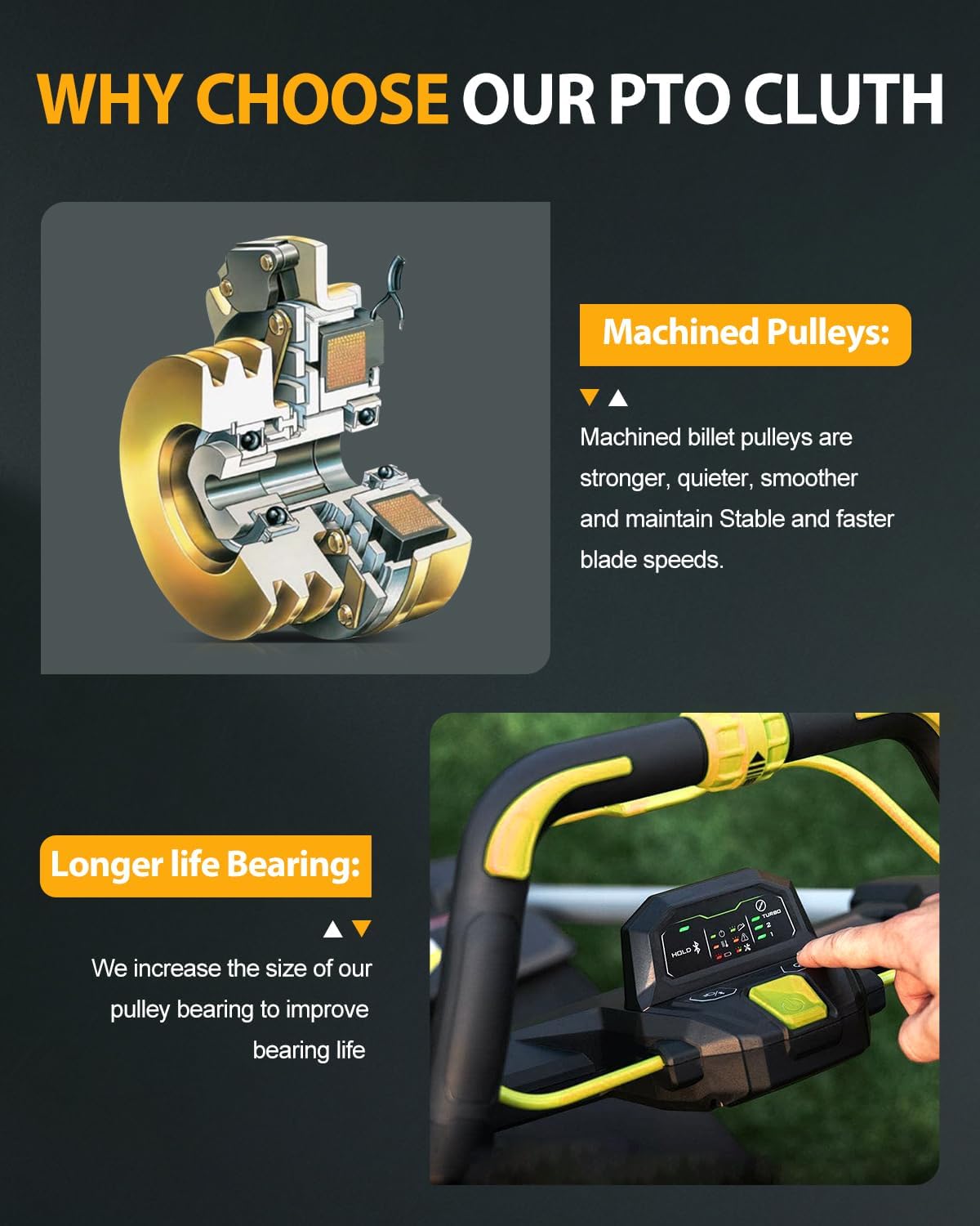 OCPTY 105-2653 PTO Clutch Electric PTO Clutch Aftermarket Compatible with Exmark 105-2653 for Toro 105-2635 MA-GT-TRO2 MA-GT1-TR01 Lawnmower Tractor