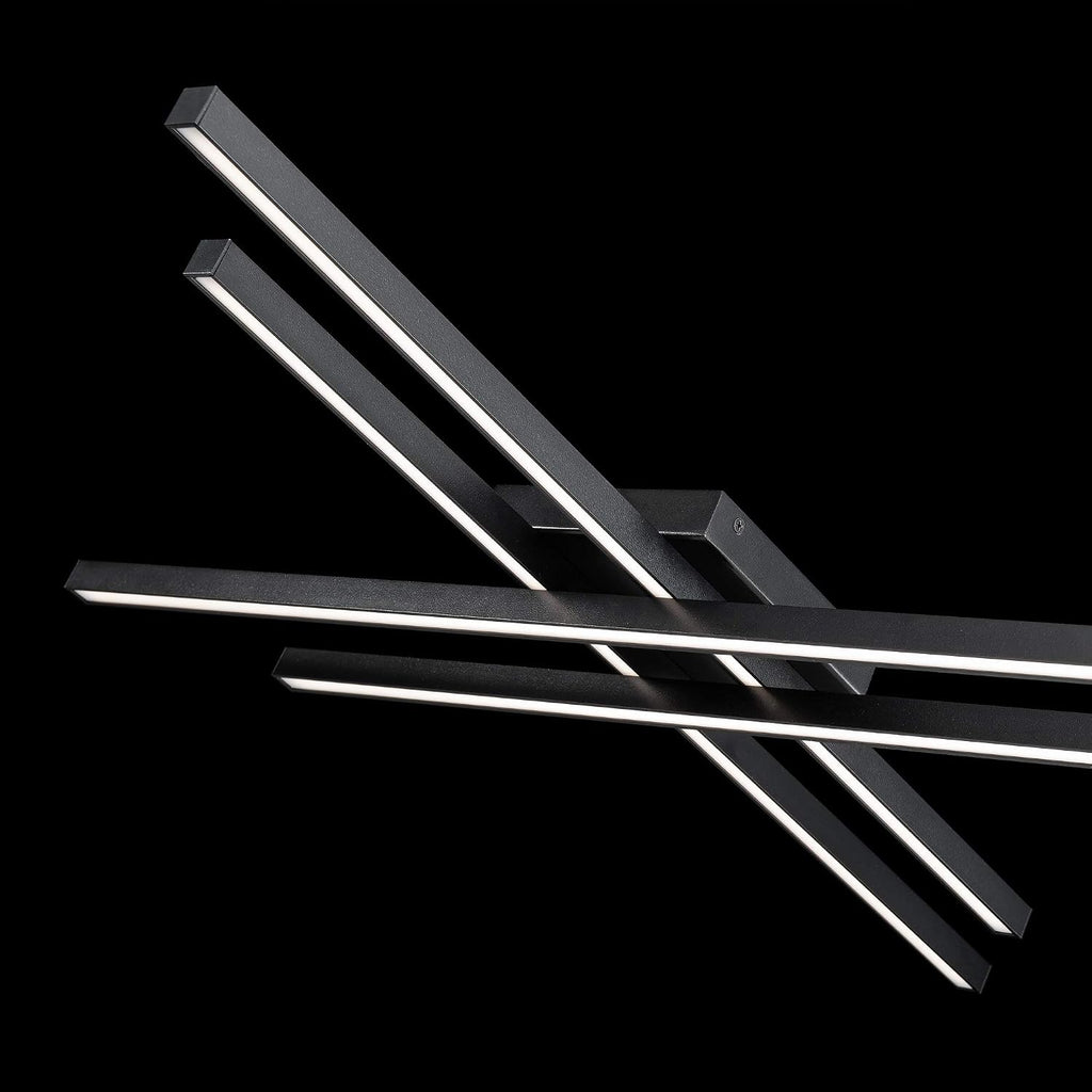 WAC Lighting dweLED, Parallax 42in LED Flush Mount 3-CCT 2700K-3000K-3500K Set to 3000K in Black