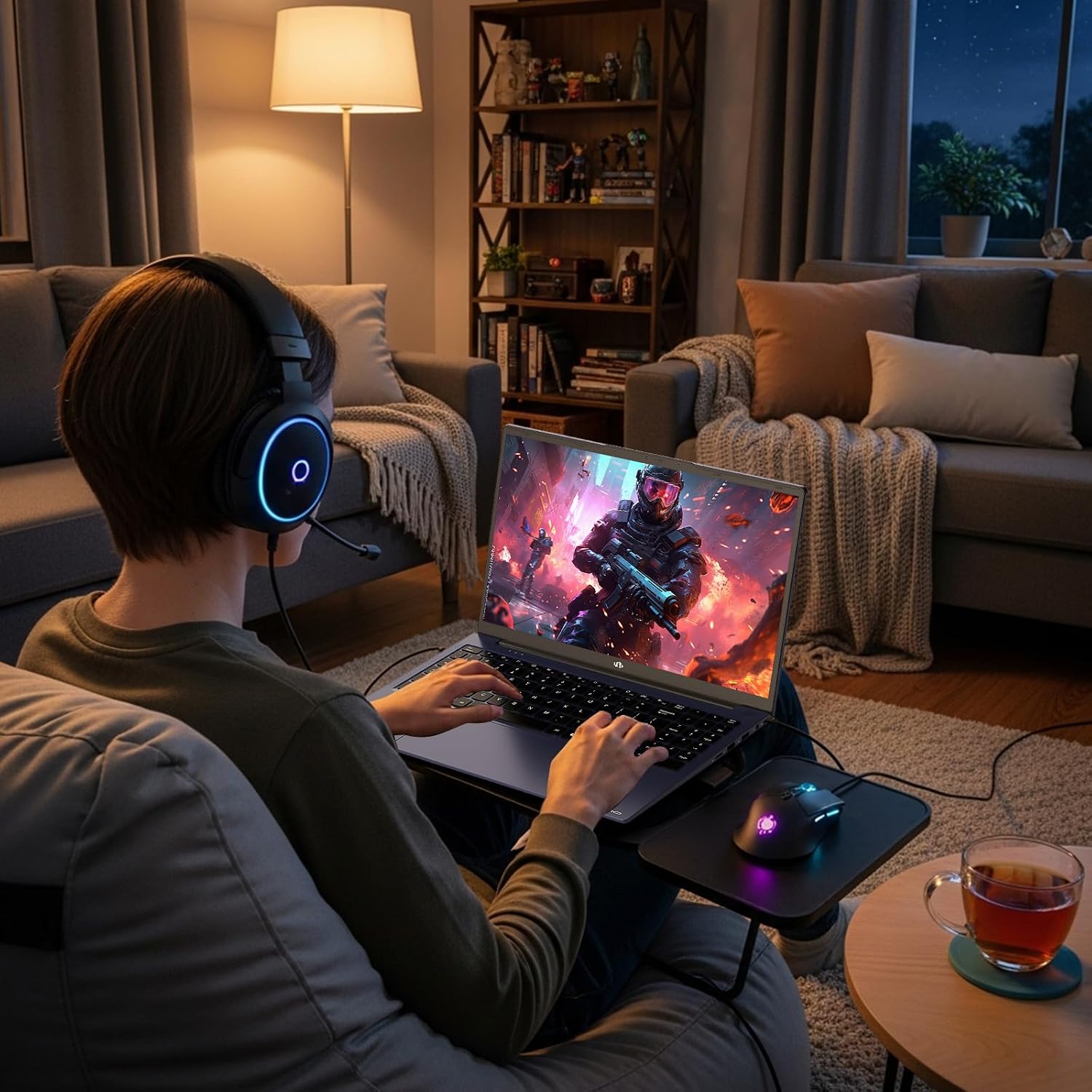 NIMO 15.6' IPS FHD-Business-Laptop, 8 Cores AMD Ryzen 7 Pro 6850U 32GB RAM 1TB SSD (Beat i7-1360P Up to 4.7GHz) Radeon 680M 100W Fast PD Backlit Keyboard for Content Creators & Student 2-Yr Warranty