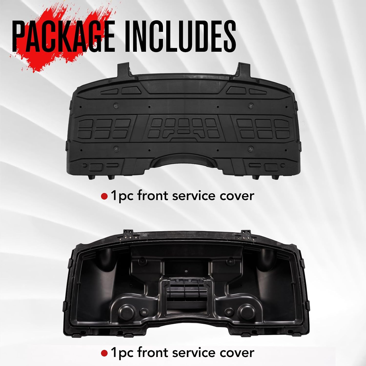 A & UTV PRO Lower Storage Box & Front Service Cover Kit for Polaris Sportsman 400 450 500 600 700 800 2005-2010 Accessories, Replace OEM # 2633162, 2633157, 2633355-070, 2203484, 2PCS