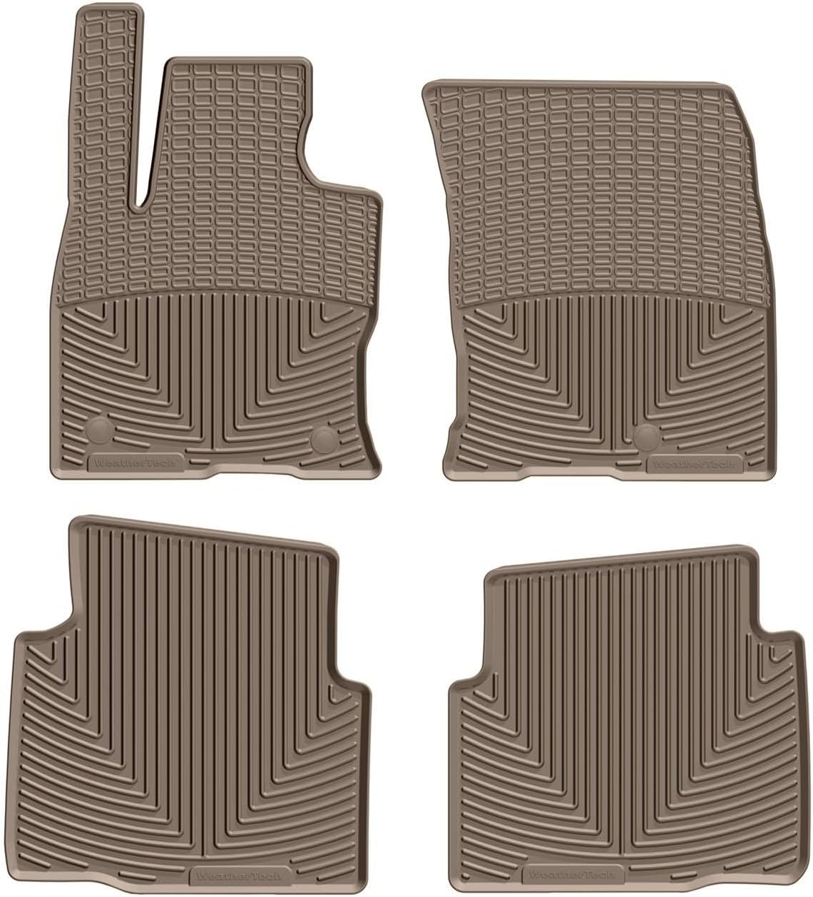WeatherTech All-Weather Floor Mats for Ford Escape 1st & 2nd Row (W531TN-W532TN), Tan