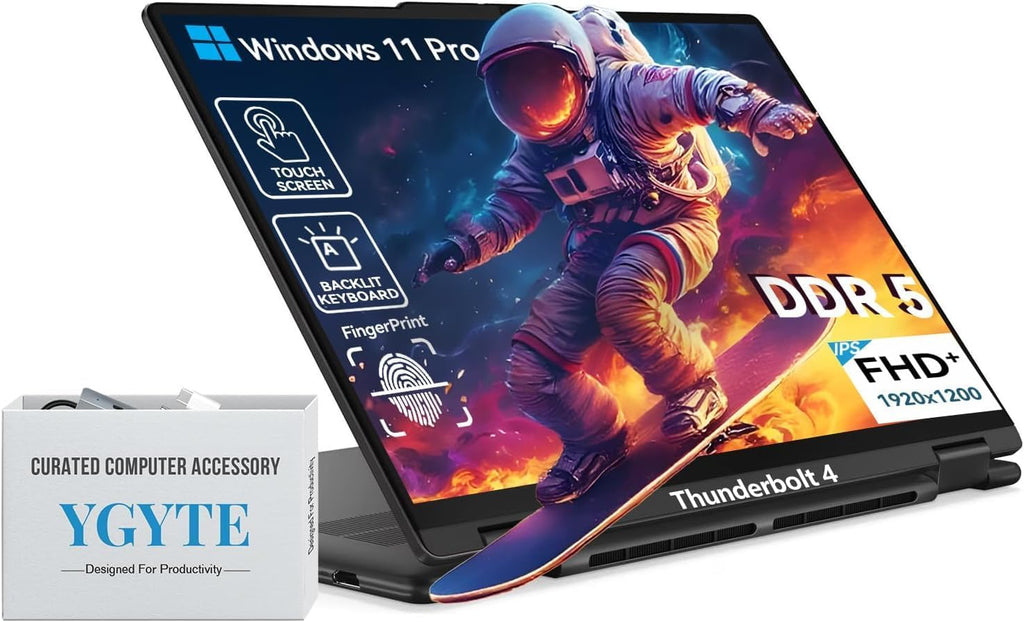 Lenovo 2025 Yoga 7 2 in 1 Laptop Touchscreen, 16' FHD+ 360 Foldable Touch Screen Convertible, Intel 12-Core Ultra 7, Windows 11 Pro|Backlit 10-Key|FP|16GB DDR5 RAM 1TB SSD+512GB PSSD