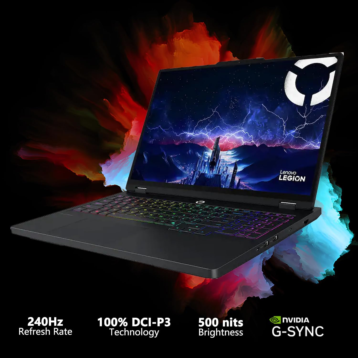 Lenovo Legion Pro 5 Gaming AI Laptop 16' WQXGA 2560x1600 OLED 165Hz Intel 24-core Ultra 9 275HX 64GB RAM 2TB SSD GeForce RTX 5070 DLSS4 (Up to 798 AI Tops) RGB Backlit Harman Wi-Fi7 Win11Pro ICP Hub