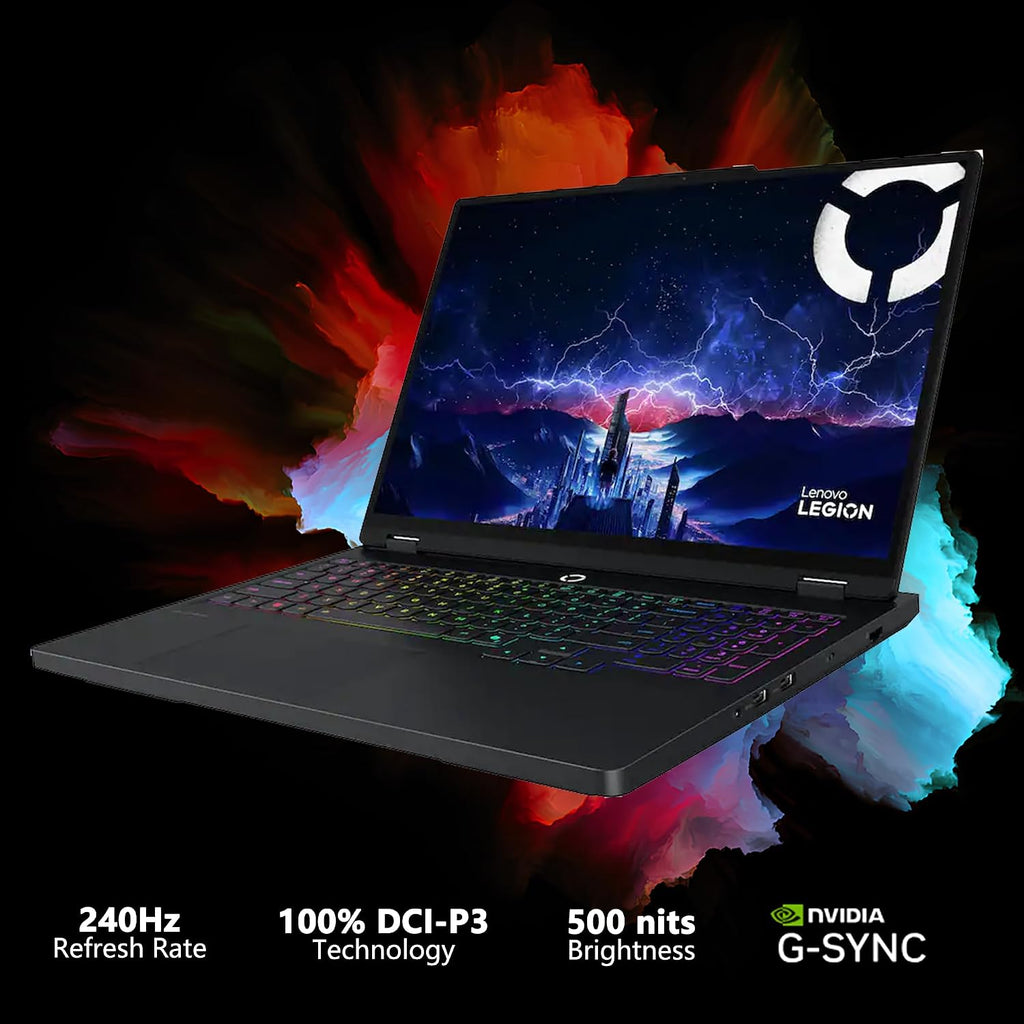 Lenovo Legion Pro 5 Gaming AI Laptop 16' WQXGA 2560x1600 OLED 165Hz Intel 24-core Ultra 9 275HX 32GB RAM 1TB SSD GeForce RTX 5070 DLSS4 (Up to 798 AI Tops) RGB Backlit Harman Wi-Fi7 Win11Pro ICP Hub