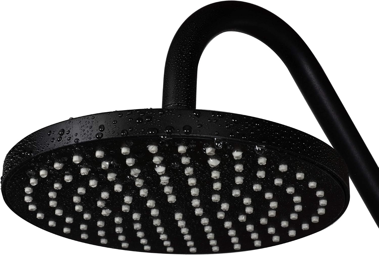PULSE ShowerSpas Kauai III Matte Black Rain Shower Head with Handheld Spray - 2.5 GPM, 8' Showerhead, 5-Function HandShower, Adjustable Slide Bar - Shower Heads with Handheld Spray Combo