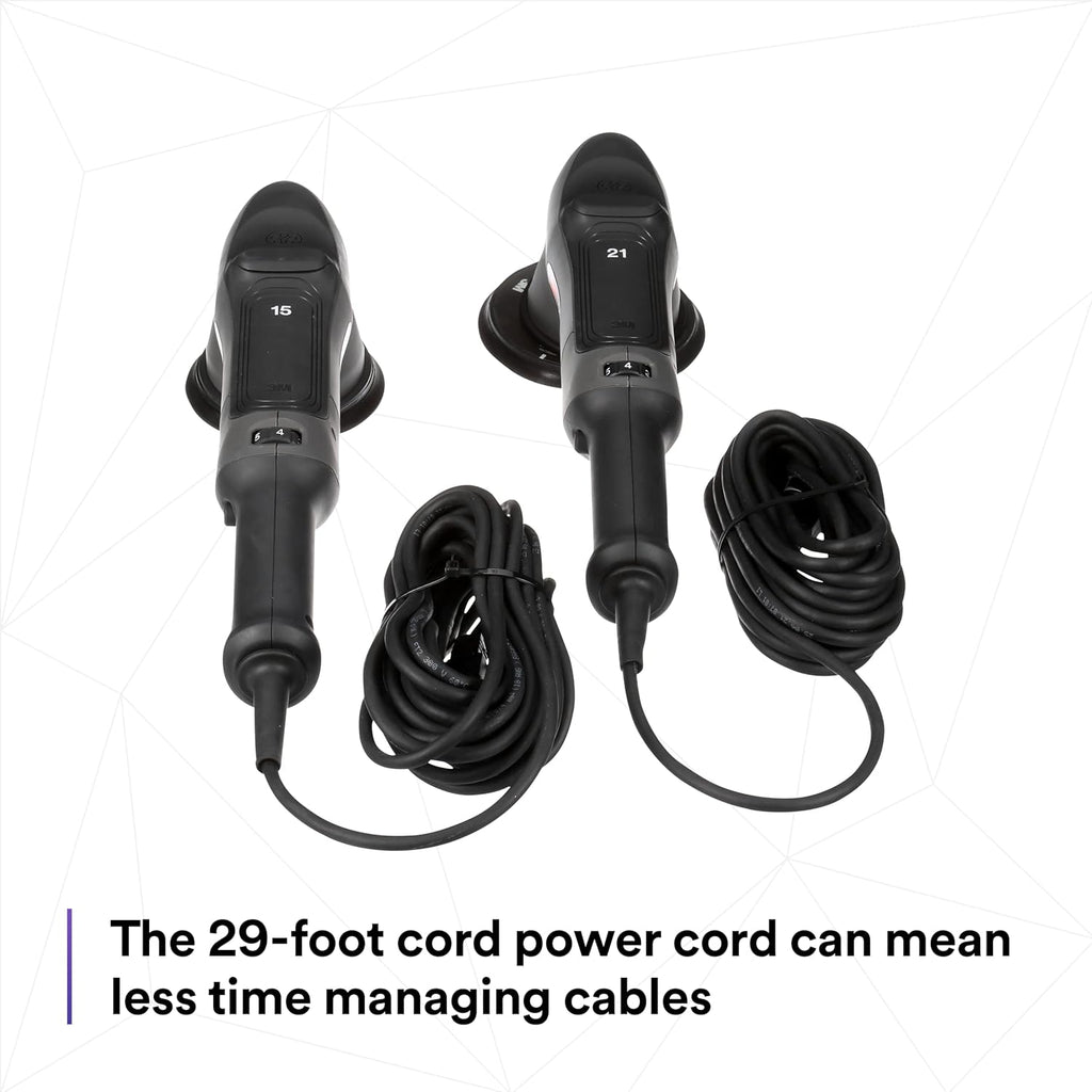 3M Perfect-It Random Orbital Polisher, 34101, 21mm, 120V/60Hz Variable Speed Control for Automotive Refinishing, Refining, Polishing